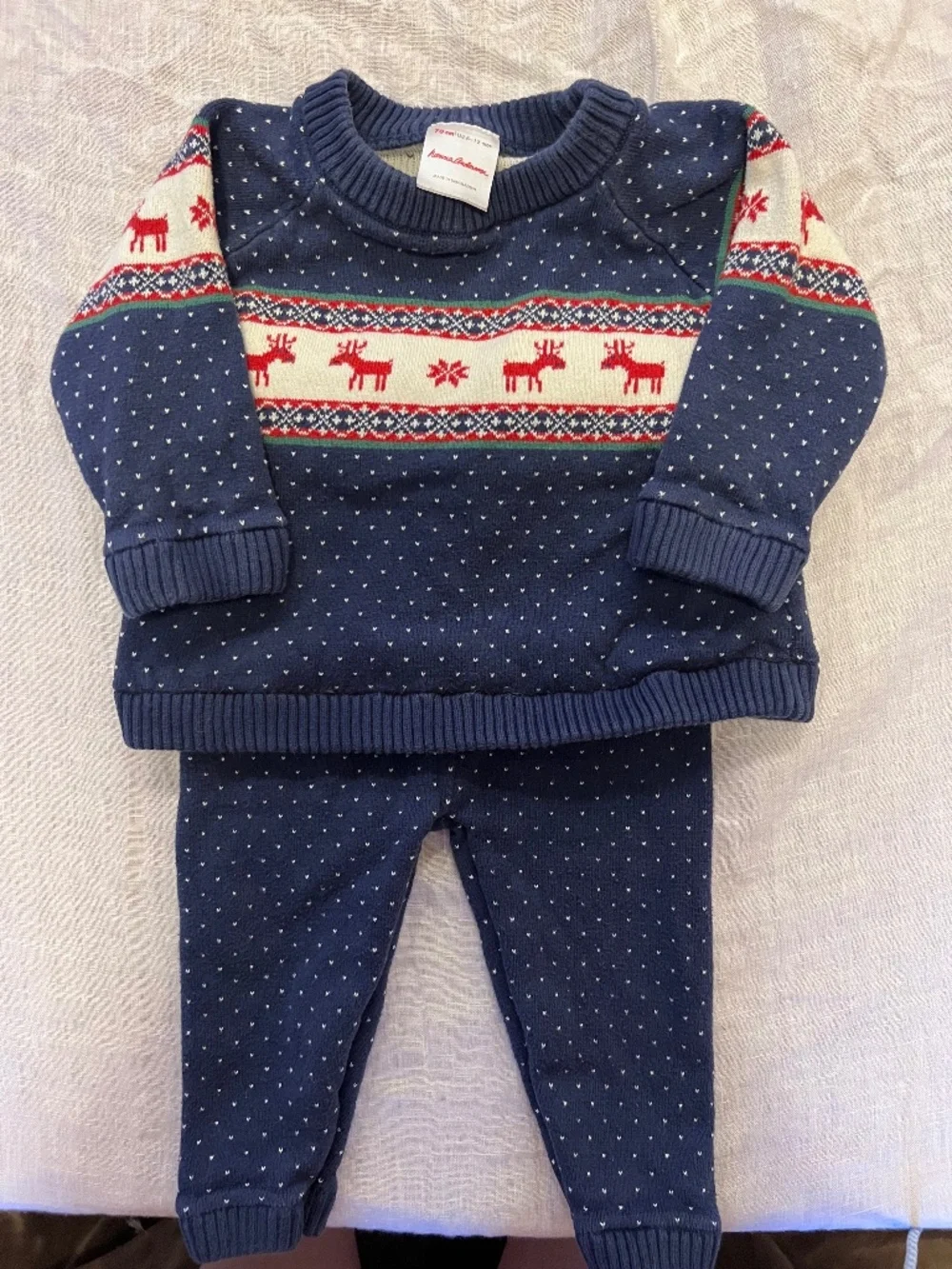 Hanna Anderson reindeer two piece 6-12M